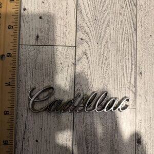 Cadillac Silver Script Car Decal